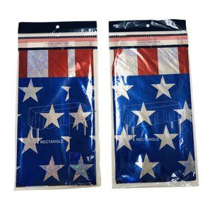 Stars & Stripes - Plastic Table Clothes - (Price is for 2 packages)